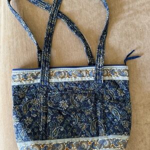 Blue Paisley Tote Bag
